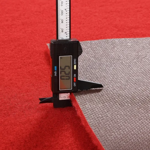 Miniatura 6 de HOMBYS Alfombra roja extra gruesa de 450 GSM de 2 x 15 pies para fiestas y eventos, alfombra de fieltro resistente para pasarela para pasillos, Rojo