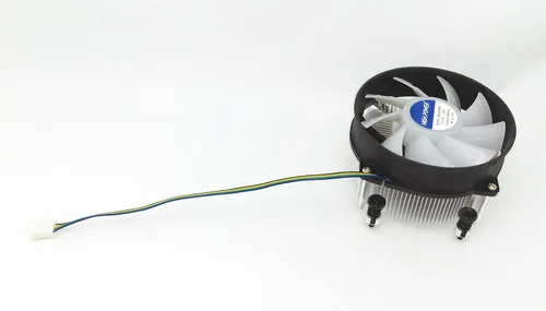 Miniatura 2 de HIGH POWER BlueAM4 - Enfriador de aire para CPU con luz LED azul con disipador de calor de aluminio y ventilador de refrigeración PWM de 3.740 in
