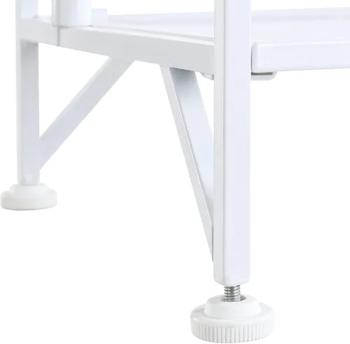 Miniatura 5 de Convenience Concepts Designs2Go - Estante para almacenamiento extra de 2 pisos, metal, plegable, Metal, Blanco