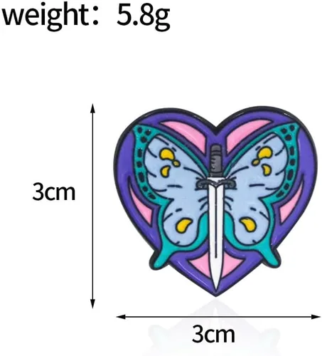 Miniatura 2 de JJBA JoJo - Broche esmaltado - Pin de insignia de anime Jolyne Jotaro Joestar - Regalos de Navidad para niños, niñas, adolescentes, mujeres