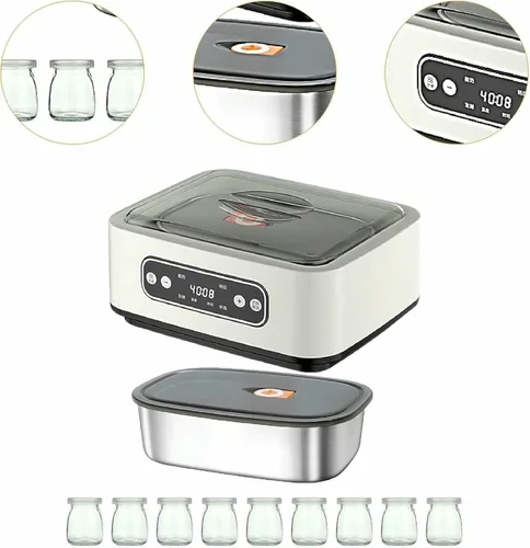 Miniatura 2 de Máquina de fermentación del fabricante del yogur, yogur casero de poco ruido de DIY, calefacción profesional de la temperatura constante multifunción
