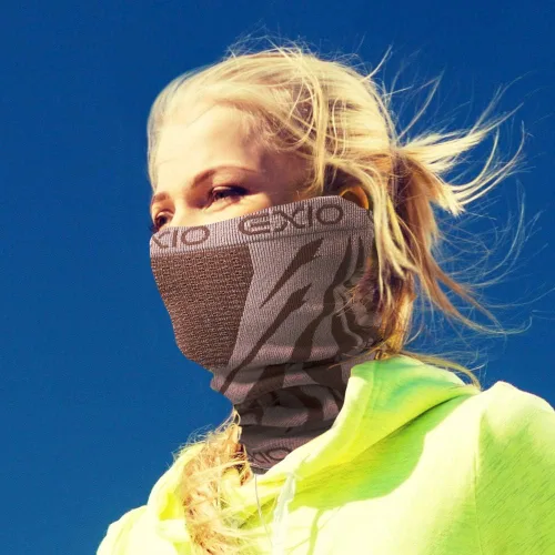 Miniatura 4 de EXIO - Polainapasamontañas abrigador para el cuello, en invierno (1 paquete o 2 paquetes) Cobertura facial a prueba de viento para esquí, snowboard