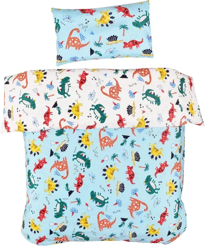 Miniatura 7 de MEJU Funda de edredón 100% algodón estrella amarillo, 43 x 59 pulgadas + funda de almohada de 13 x 19 pulgadas, juego de ropa de cama con cierre