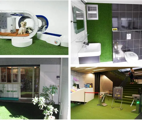 Miniatura 5 de Petgrow Césped artificial de césped sintético 7 pies x 24 pies, alfombra de césped sintética económica para interior y exterior de 0.4 pulgadas