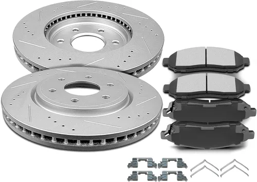 Miniatura 12 de Kit de Frenos SCITOO para Delantero Rotores de Freno y Pastillas de Freno Cerámicas para 2006-2008 para Dodge para Ram 1500, 2003-2008 para Dodge