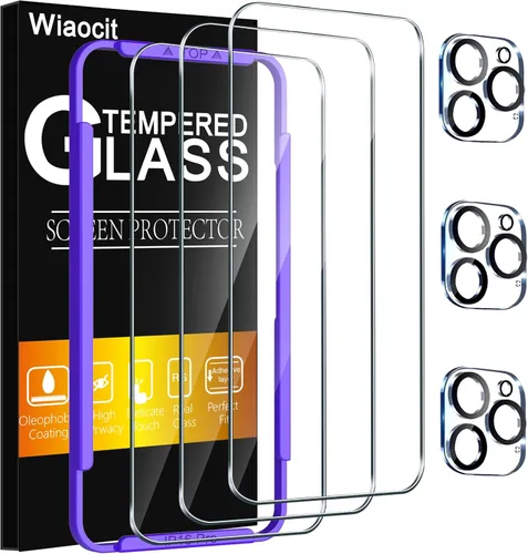 Miniatura 12 de Wiaocit Paquete de 3 protectores de pantalla de vidrio templado de dureza 9H y 3 protectores para lentes de cámara para Samsung Galaxy Z Fold 7