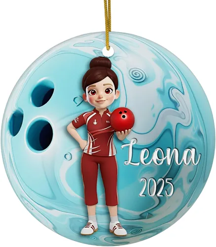 Miniatura 17 de FLOCHIL Adornos Personalizados de Bailarina de Navidad 2025 para Niña, Adornos Personalizados de Bailarina para Árbol de Navidad, Regalo