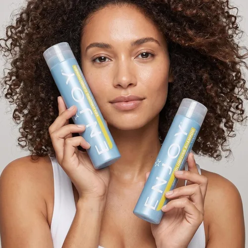 Miniatura 7 de Enjoy Champú y acondicionador voluminizador para cabello tratado con color, hombres y mujeres, champú y acondicionador para cabello rizado, 10.1