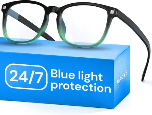 Miniatura 15 de Gaoye - Gafas de luz azul para computadora y juegos - Lentes anti rayos UV, resistentes a los arañazos y ajuste cómodo 2 negro y gris transparente