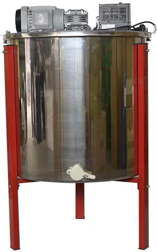 Extractor eléctrico de miel, extractor de centrífuga de miel de acero inoxidable 304 de 8 marcos, con tapa transparente y soporte de acero