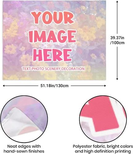 Miniatura 3 de kakapiu Tapiz personalizado, póster personalizado, diseño de tus fotos, collage, decoración para colgar en la pared, bodas, hogar, vacaciones