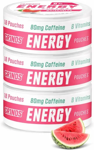 Miniatura 14 de Bolsas de energía Grinds - Bolsas de cafeína natural - Contiene vitaminas B, sin azúcar y 0 calorías - 80 mg de cafeína en cada bolsa - Genciana