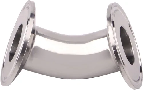 Miniatura 6 de DERNORD Codo de 45 grados Tubo de 1 pulgada OD Acero inoxidable 304 Montaje de tubería Se adapta a Tri Clamp 1.5 pulgadas
