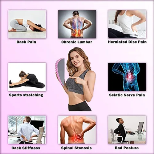 Miniatura 4 de Refresh - Estirador de cuello y espalda, galleta para aliviar el dolor de espalda baja, corrector de postura, dolor de espalda para hernia de disco