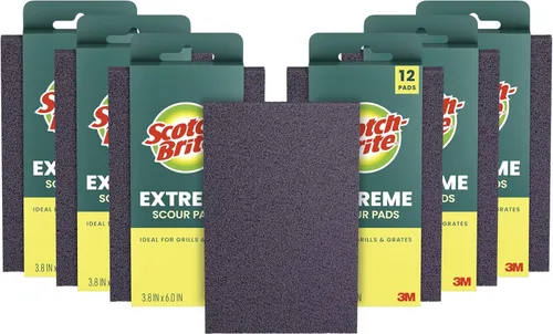 Scotch-Brite Extreme Scrub Scour Pad 77222-R, 2 unidades/paquete, 6 paquetes/caja, 6 paquetes por caja