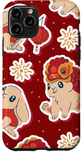 Miniatura 10 de iPhone 12 Pro Max Año del Conejo - Funda del Zodiaco chino Año Nuevo 2023