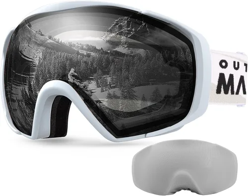 Miniatura 13 de OutdoorMaster Gafas de esquí con cubierta, gafas de nieve para snowboard OTG antivaho