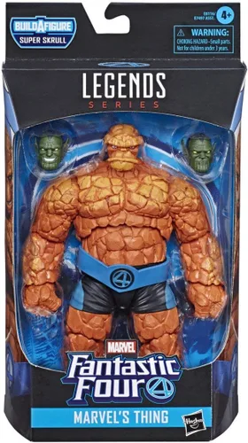 Marvel Legends Series Fantastic Four - Figura de acción coleccionable de 6 pulgadas de Marvel's Thing, diseño premium, 1 accesorio, 2 piezas