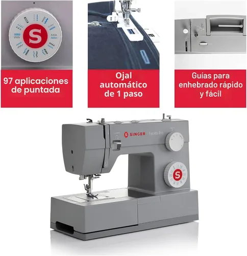 Miniatura 3 de SINGER 4423 Máquina de coser resistente de alta velocidad de cocido, matriz