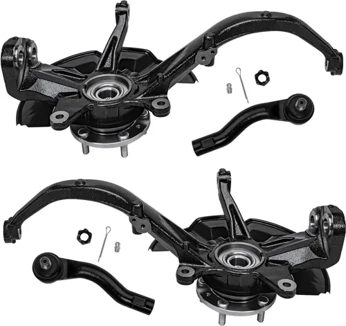 Miniatura 71 de Detroit Axle - Conjunto de manguetas de dirección delanteras de 2 piezas para Hyundai Accent 06-11, 2 manguetas de dirección y conjunto de buje