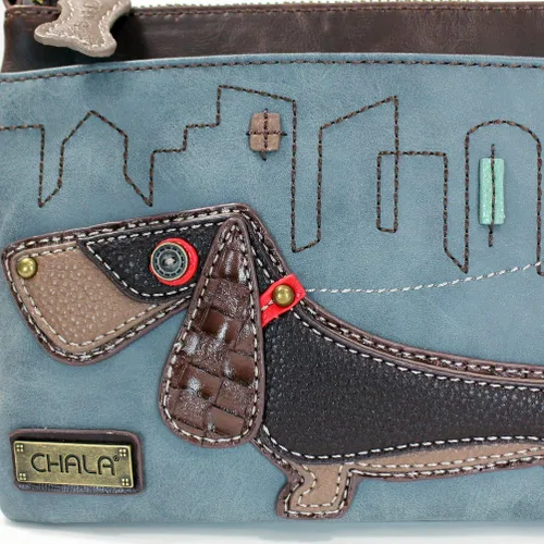 Miniatura 3 de Chala Mini bolso cruzado para teléfono con 2 correas ajustables, Azul