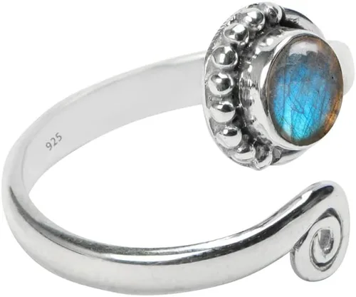 Miniatura 47 de Gemstone Stone Toe Ring 925 Sterling Silver Feet Body Jewellery Handame Toe Ring Gemstone Adjustable Toering For Girls Women Gift Jewellery