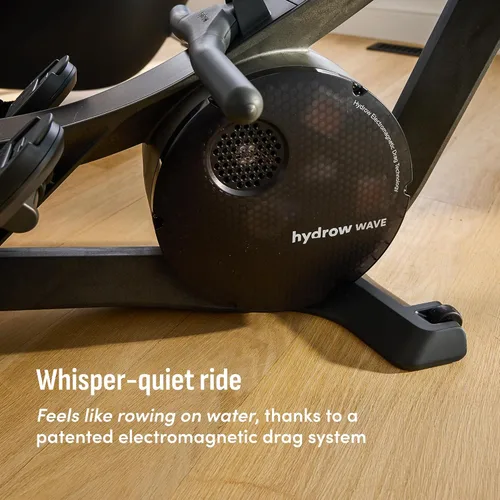 Miniatura 10 de Máquina de remo Hydrow Wave con pantalla táctil HD de 16" y altavoces - Plegable Entrenamientos en vivo desde casa, se requiere suscripción Negro