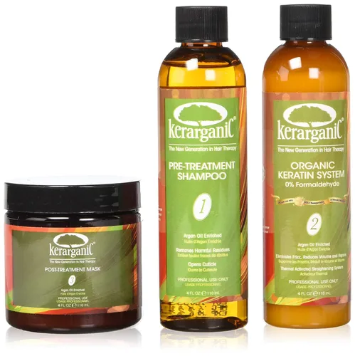 Tratamiento de queratina liberados, orgánico, formaldehído, 4-onzas por KERARGANIC