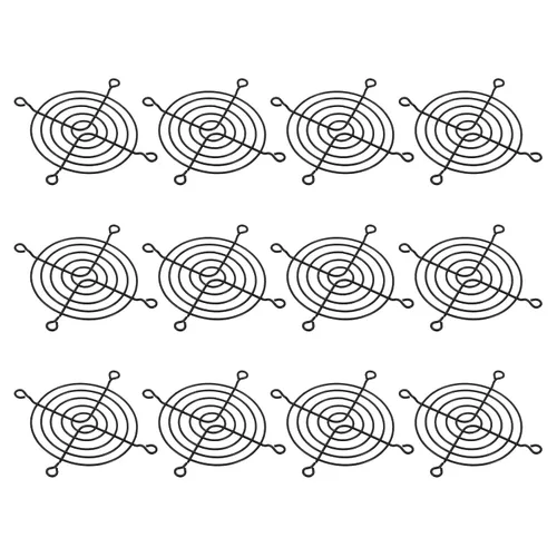 Miniatura 11 de PATIKIL Parrilla para dedos de ventilador de 1.575 pulgadas, paquete de 4 protectores de rejilla de metal para ventiladores de escape de 1.57 x 1.57