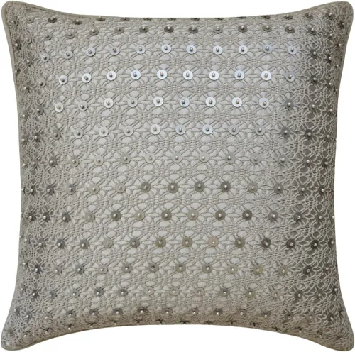 Miniatura 9 de The HomeCentric Funda de cojín para silla, fundas de almohada decorativas de 22 x 22 pulgadas (21.7 x 21.7 in), color plateado, fundas de almohada
