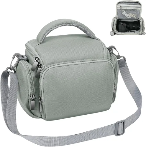 Miniatura 9 de Ainiv Bolsa para Cámara DSLR, Resistente al Agua Anti-Golpes Funda para Cámara SLR, Correa de Hombro Grande y Ajustable Mochila para Cámara, Mochila