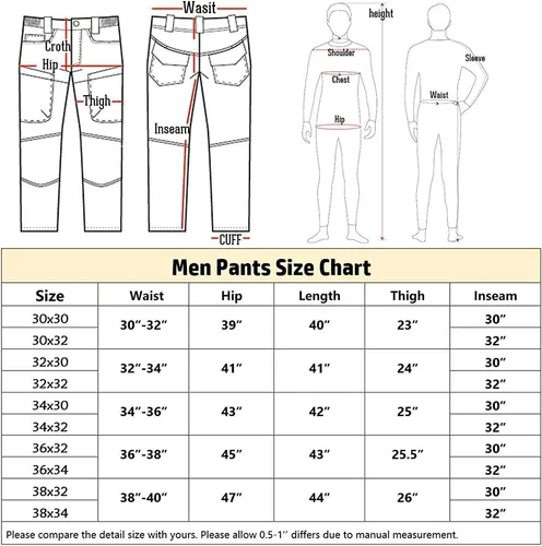 Miniatura 7 de Pantalón Carwornic Gear táctico, de algodón, ligero, estilo militar, para exterior, de combate, cargo, para hombre