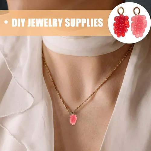Miniatura 4 de Dijes de resina, 12 piezas de joyería de resina para hacer pulseras, collares, accesorios de manualidades
