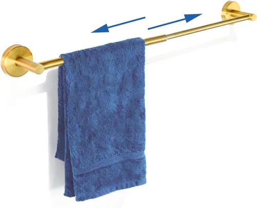 Miniatura 11 de HOMOTEK - Toallero ajustable, económico, toallero de baño de 12 a 22 pulgadas, toallero individual de 12 a 22 pulgadas, toallero de montaje