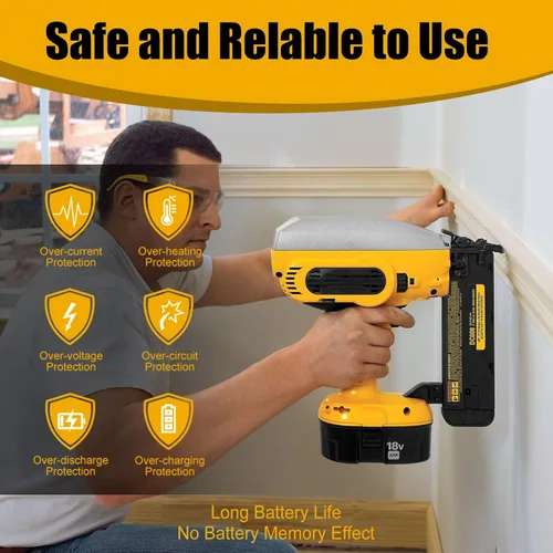 Miniatura 5 de Paquete de 2 baterías de iones de litio de 18 V 7.0 Ah de repuesto para batería Dewalt 18V XRP DC9096 DC9098 DC9099 DE9039 DE9095 DE9096 DE9098