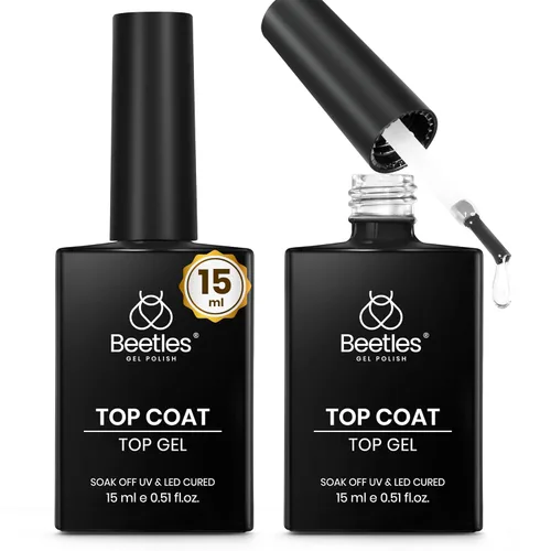Miniatura 14 de Beetles Esmalte de uñas en gel - Capa base de gel, 15ml, Esmalte de uñas en gel prebondado de larga duración, capa base con lámpara de uñas UV, Capa