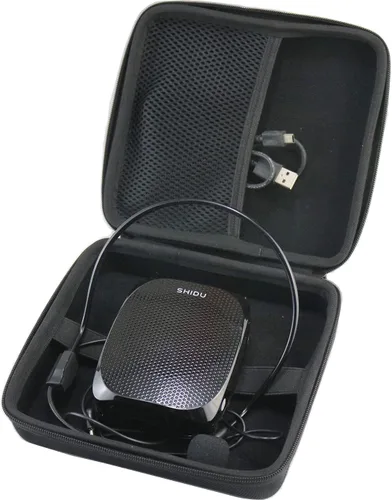 Estuche de viaje duro de EVA compatible con W WINBRIDGE/Zoweetek/SHIDU/Giecy Mini amplificador de voz recargable portátil con altavoz PA personal,