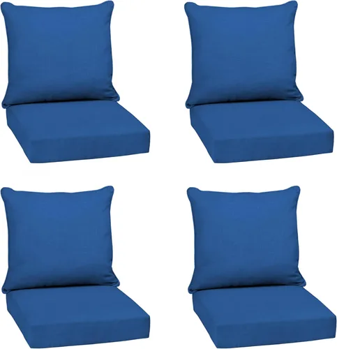 Miniatura 88 de Arden Outdoor Deep Seat Cushion Set, 24 x 24 pulgadas, Cojín para exteriores resistente al clima, a la lluvia y a la decoloración para silla, sofá