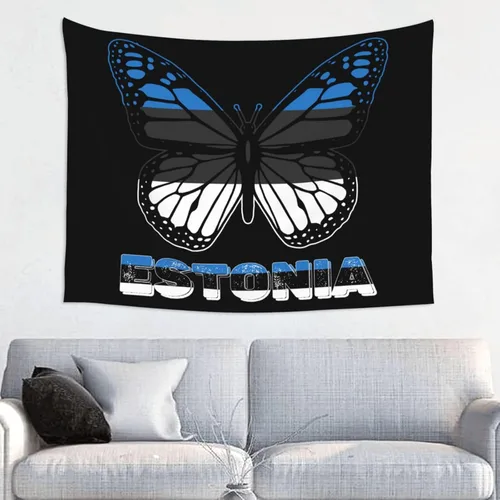 Miniatura 24 de Póster de tapiz de bandera de El Salvador de mariposa de 29 x 37 pulgadas, decoración del hogar, decoración para colgar en la pared, dormitorio