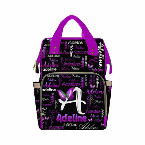 Miniatura 38 de InterestPrint Bolsa de pañales con nombre, mochila personalizada para hombres y mujeres, Color 17, Mochilas Daypack