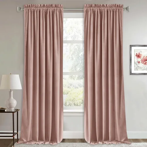 Miniatura 24 de RYB HOME Cortinas de terciopelo verde oliva de 72 pulgadas de largo, cortinas opacas con aislamiento térmico, tratamiento de ventana, decoración