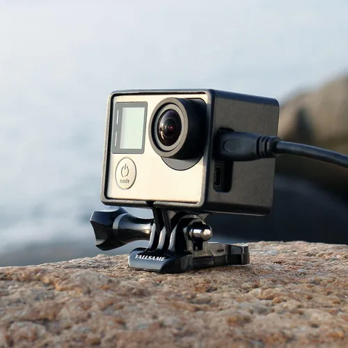 Miniatura 6 de Funda protectora para cámara GoPro Hero 4 de GoPro Hero 4, color negro, plateado y negro / héroe 3+/3, ideal para senderismo y viajes, grabación