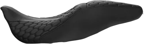 Miniatura 8 de Asiento de conductor, pasajero y piloto - SLMOTO Asiento de motocicleta de una pieza para 2 personas, compatible con Harley Touring Road King CVO