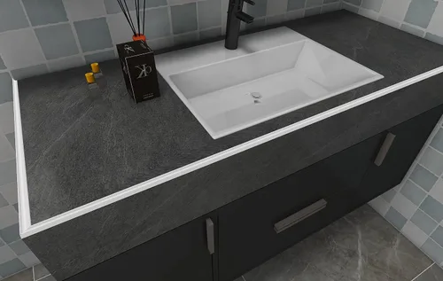 Miniatura 5 de Presa de agua de umbral de ducha de 118 pulgadas, mantiene el agua en la ducha o encimera seca, aplica para aplicar a encimera, ducha, baño, bañera