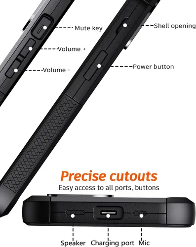 Miniatura 8 de Diverbox Funda para iPhone 13 [compatible con MagSafe] [con protector de pantalla] [a prueba de golpes] [a prueba de caídas] Funda de protección