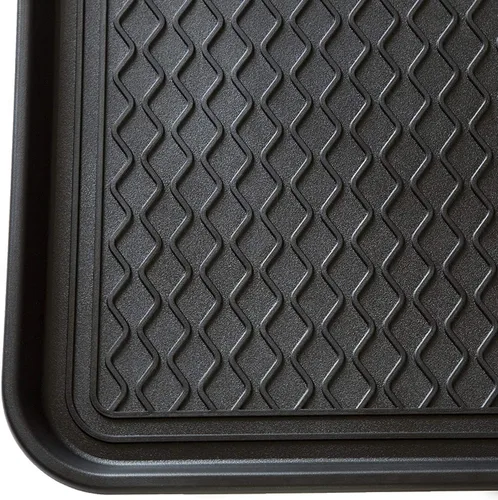 Miniatura 2 de Paquete de 2 alfombrillas de bandeja multifuncionales grandes lavables para interiores o exteriores para zapatos, botas, plantas, macetas, latas