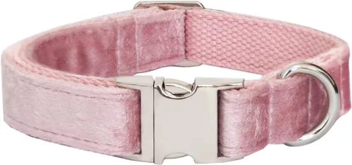 Miniatura 12 de Bubblepup Collar de terciopelo para perro, collar suave para perros pequeños, medianos y grandes