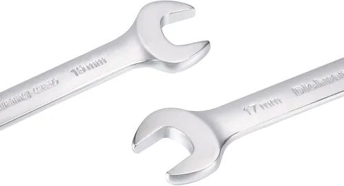 Miniatura 5 de uxcell Llave métrica de doble extremo abierto de 0.669 in x 0.748 in, 0.512 in x 0.591 in, apertura en forma de U para hacer bricolaje a mano