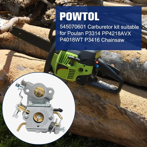 Miniatura 2 de Powtol 545070601 PP4218A PR4218 Carburador Compatible con Poulan Pro P3314 PP4218AVX P4018WT PP3516AVX P4018 P3416 PP4218 PPB4218 P3314WSA PPB3416