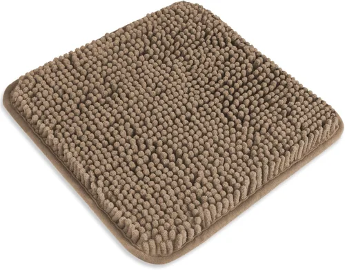 Miniatura 694 de Alfombra de baño pequeña de 12 x 18 pulgadas, lavable y absorbente, antideslizante, alfombra de baño de felpilla gruesa y suave para baño, ducha